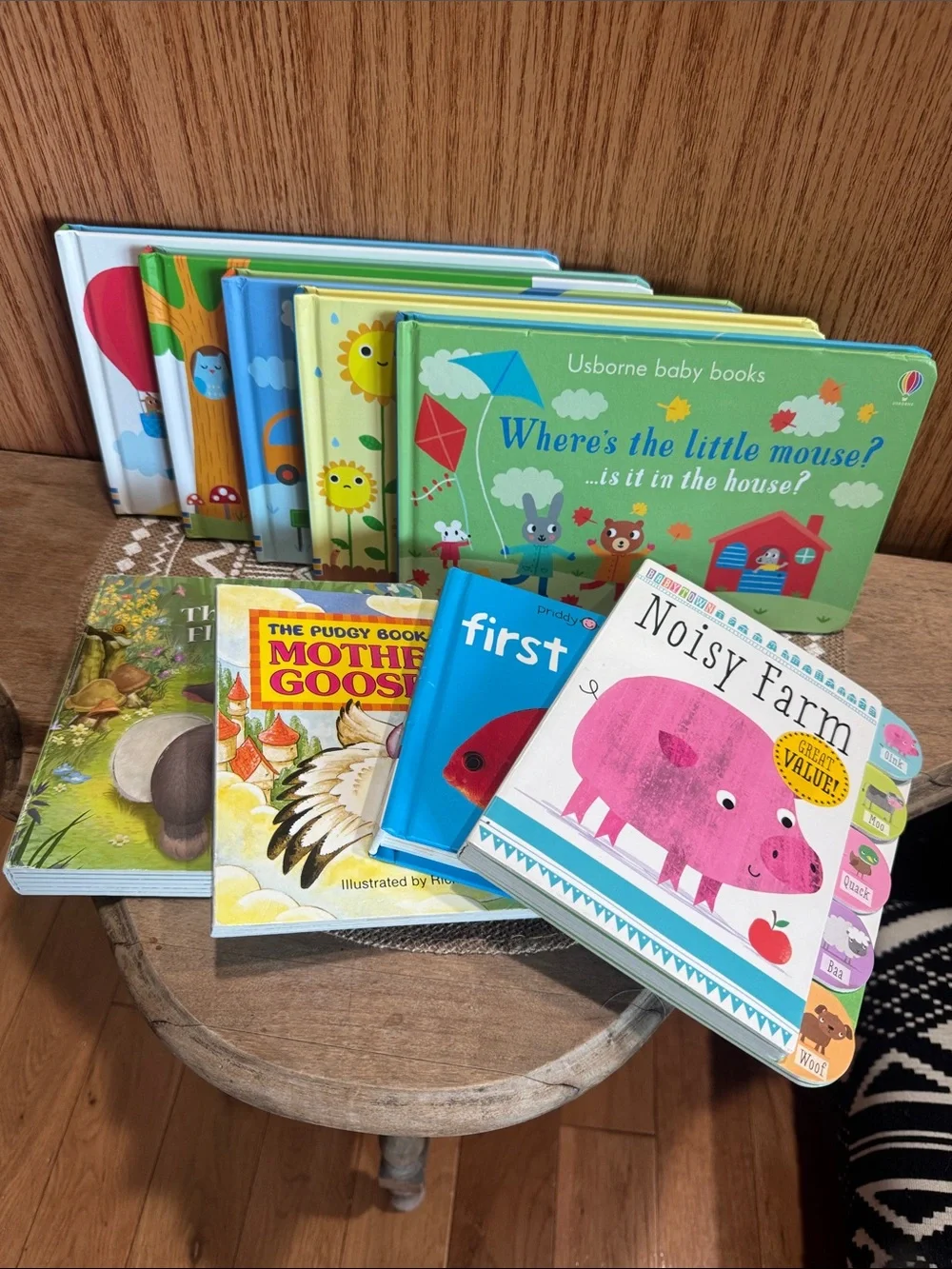 9 baby Hard book Usborne, Disney, Priddy, Babytown, Pudgy Board Books Bundle